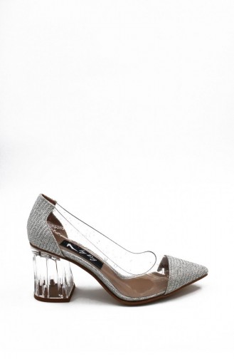 Silver Gray High Heels 00258.GUMUS