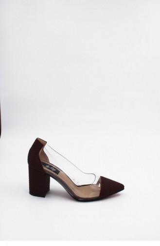 Claret Red High-Heel Shoes 00176.BORDO