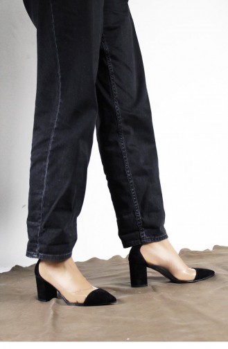 Schwarz Stöckelschuhe 00176.SIYAHSUET