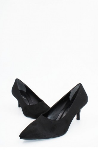 Chaussures a Talons Noir 00256.SIYAHSUET