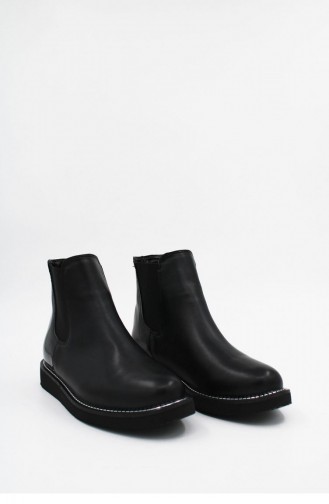 Black Boots-booties 00173.SIYAH