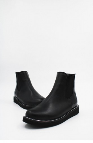 Black Boots-booties 00173.SIYAH