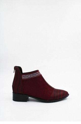 Claret Red Boots-booties 00179.BORDO