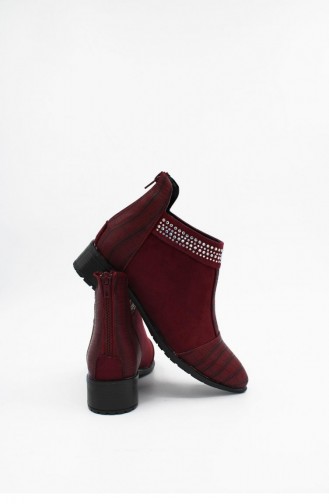 Claret Red Boots-booties 00179.BORDO