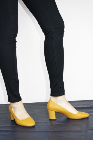 Mustard High-Heel Shoes 00262.HARDAL