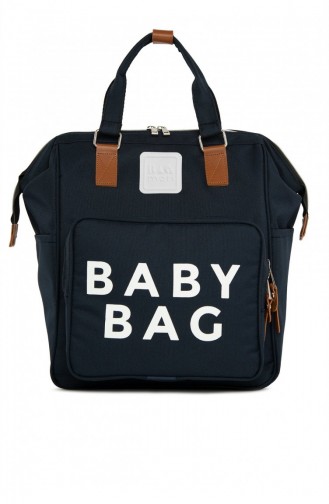Bagmori Baby Bag Baskılı Cepli Anne Bebek Bakım Sırt Çanta M000005163 Lacivert