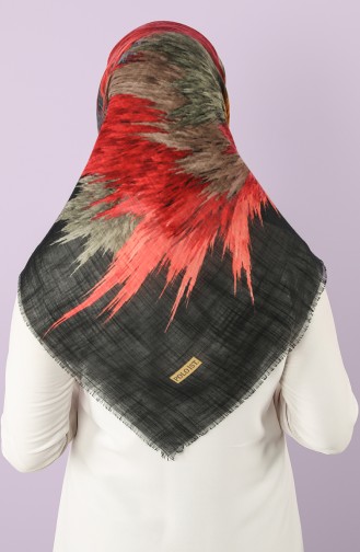 Coral Red Scarf 2969-01