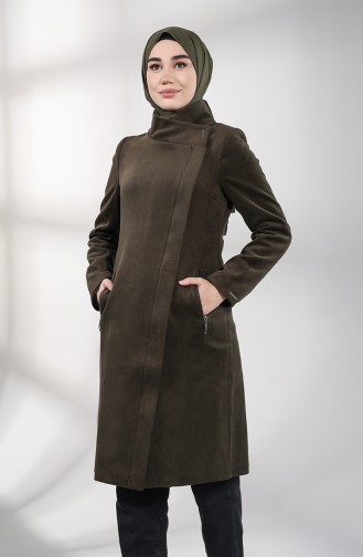 معطف طويل كاكي 1487-01