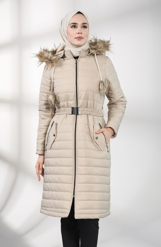 Beige Coats 5095-04