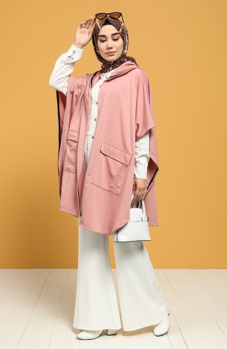 Beige-Rose Poncho 2011-03