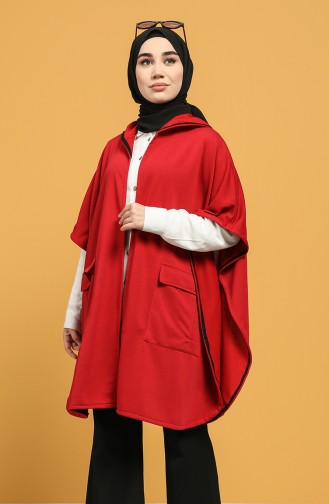 Claret Red Poncho 2011-05