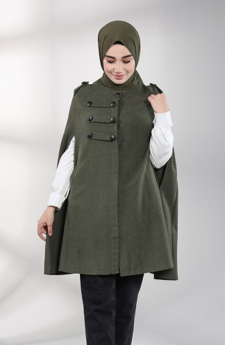 Khaki Poncho 1482-02