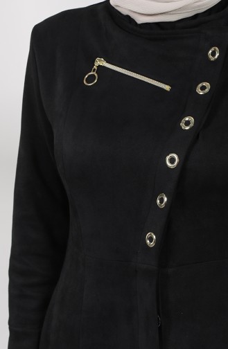 Schwarz Trenchcoat 1785-01