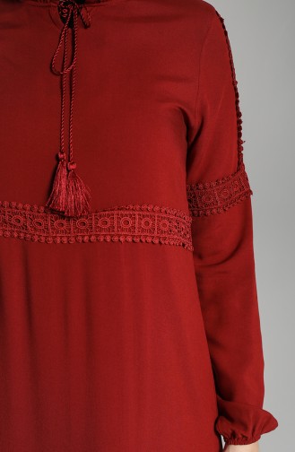 فستان أحمر كلاريت 8271-05