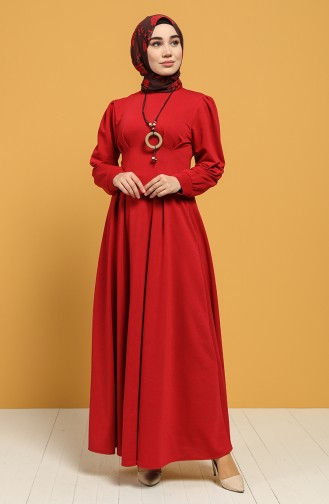 Robe Hijab Bordeaux 1011-04