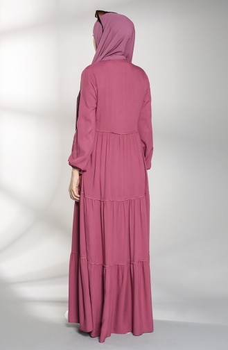 Khaki Hijab Kleider 4556-01