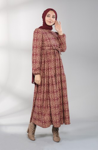 Robe Hijab Pourpre 5189-03