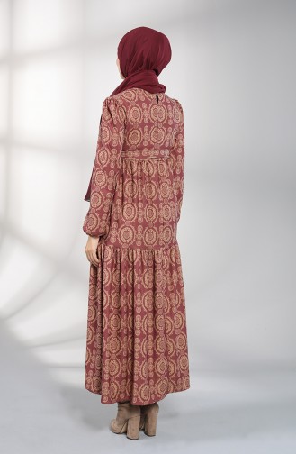 Lila Hijab Kleider 5189-03