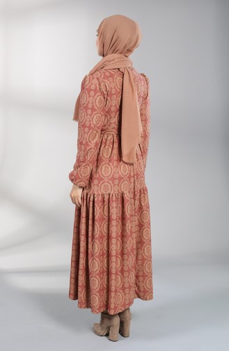 Robe Hijab Pelure d`oignon 5189-04