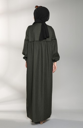 Khaki Hijab Kleider 21K8123A-04