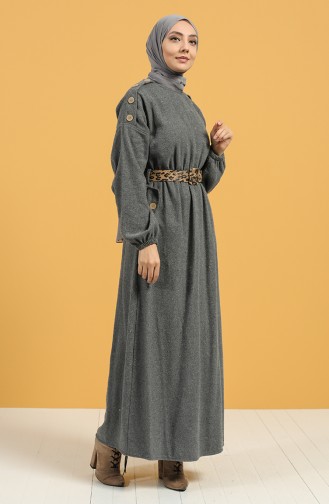 Robe Hijab Gris 21K8145-06