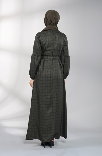 Dunkelgrün Hijab Kleider 21K8169-02