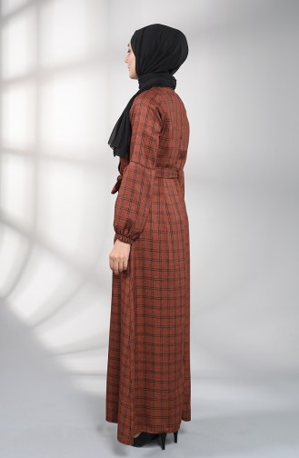 Braun Hijab Kleider 21K8169-03