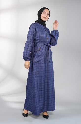 Robe Hijab Indigo 21K8169-08