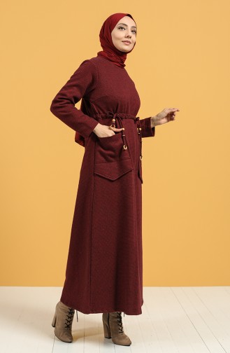 Grau Hijab Kleider 21K8170-02