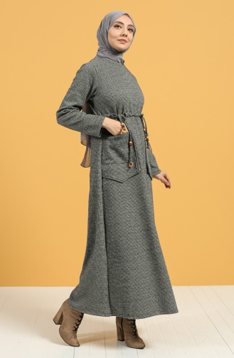 Robe Hijab Gris 21K8170-04