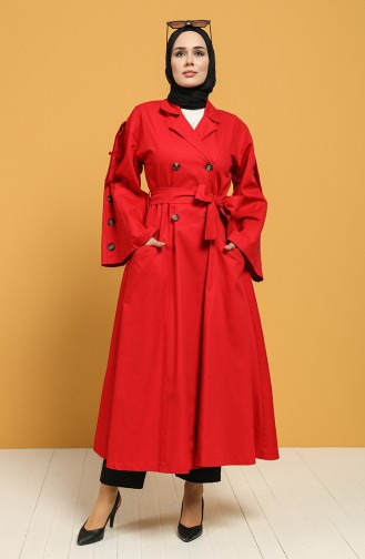 Red Trench Coats Models 9034-05