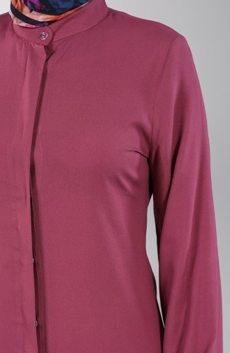Tunique Longue a Capuche 3172-01 Rose Pâle 3172-01