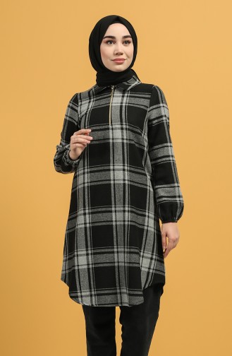 Checked Tunic 5202-04 Gray 5202-04