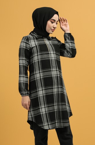 Checked Tunic 5202-04 Gray 5202-04