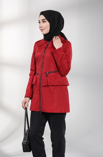 Claret red Raincoat 1306-01