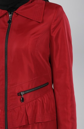 Claret red Raincoat 1306-01