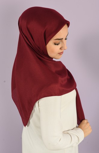 Platin Cotton Eşarp 15215-16 Vişne