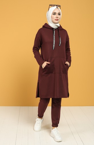 Eşofman Takım 8189-03 Bordo