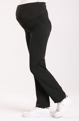 Elastic Waist Pregnancy Pants 0425-01 Black 0425-01