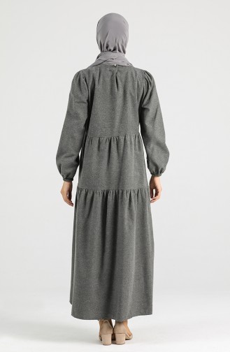 Pleated Dress 1434-07 Gray 1434-07