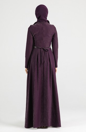 Jacquard Dress 5200-03 Purple 5200-03
