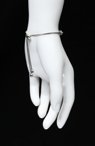 Silbergrau Armband 313-01