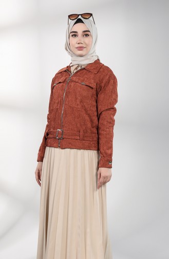 Veste Couleur brique 6208-03