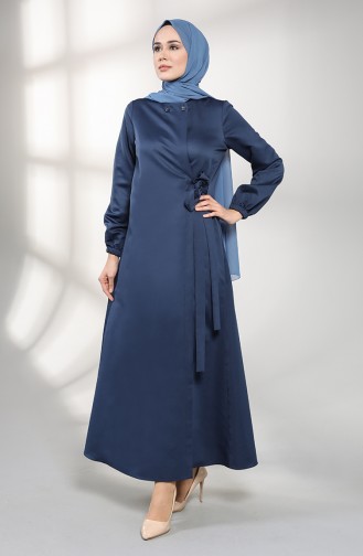 Navy Blue Abaya 4052-01