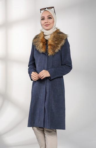 معطف طويل نيلي 1484-02