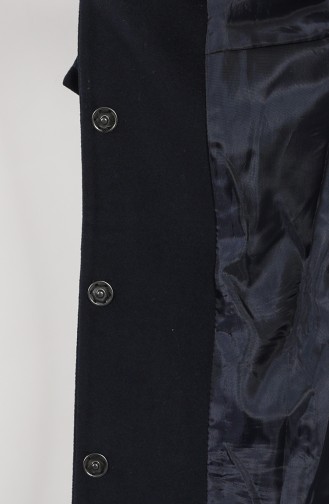 معطف طويل أزرق كحلي 1777-01