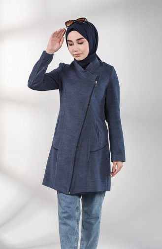 Zippered Cachet Coat 1778-03 Indigo 1778-03