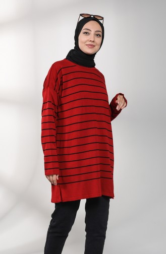 Claret Red Sweater 0588-01