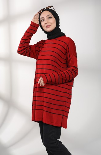 Claret Red Sweater 0588-01