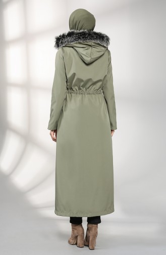 Light Khaki Green Coat 0508-04